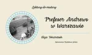 Czarne i białe zdjęcie przedstawiające czołgi na ulicy w Warszawie, w okrągłej ramce.