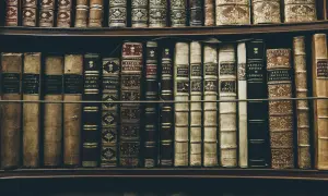 Stare, zabytkowe księgi na półce, w tym "Historia filozofii" Stanleya i "Principia Philosophia" Newtona – idealne dla miłośników najlepszych książek filozoficznych.