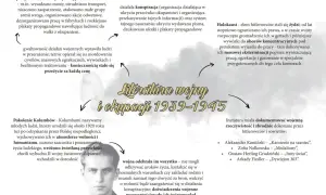 Mapa myśli o literaturze wojny i okupacji 1939-1945, przedstawiająca konspirację, Holokaust i doświadczenia pokolenia Kolumbów.