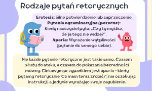 Rodzaje pytań retorycznych: Erotesis, pytania pozorne i aporia. Czy każde pytanie retoryczne to to samo? Nie!