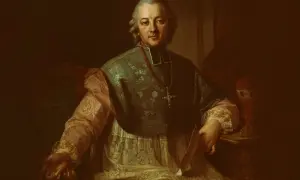 Portret Ignacego Krasickiego, biskupa, poety i autora "Pan Powieść".
