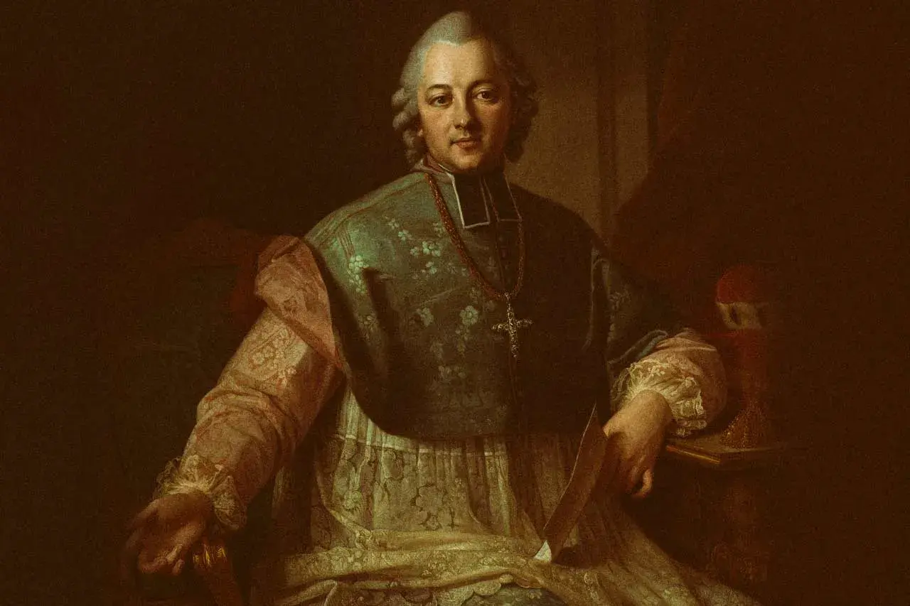 Portret Ignacego Krasickiego, biskupa, poety i autora "Pan Powieść".