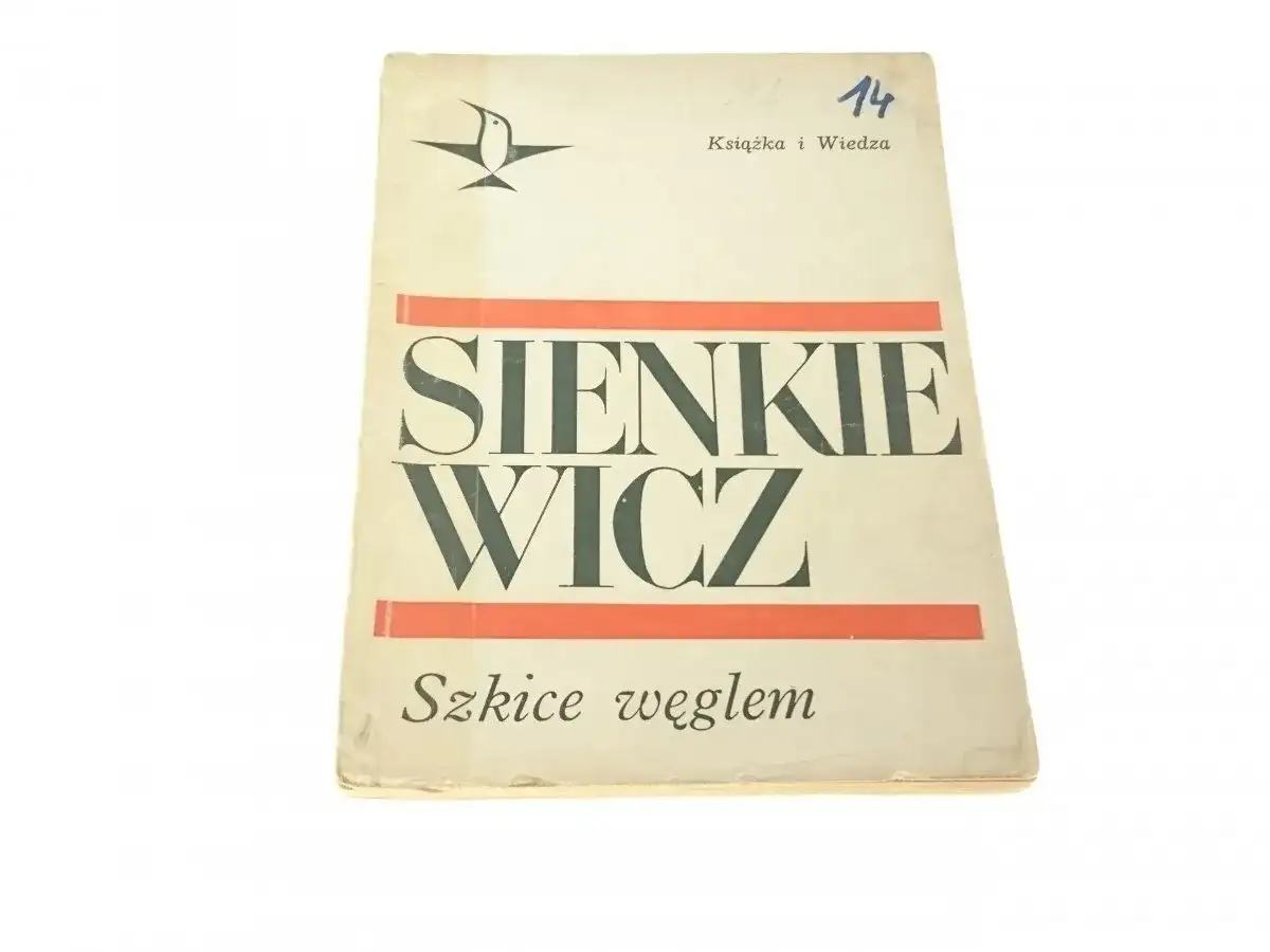 Okładka książki "Sienkiewicz. Szkice węglem", wydanej przez "Książka i Wiedza".