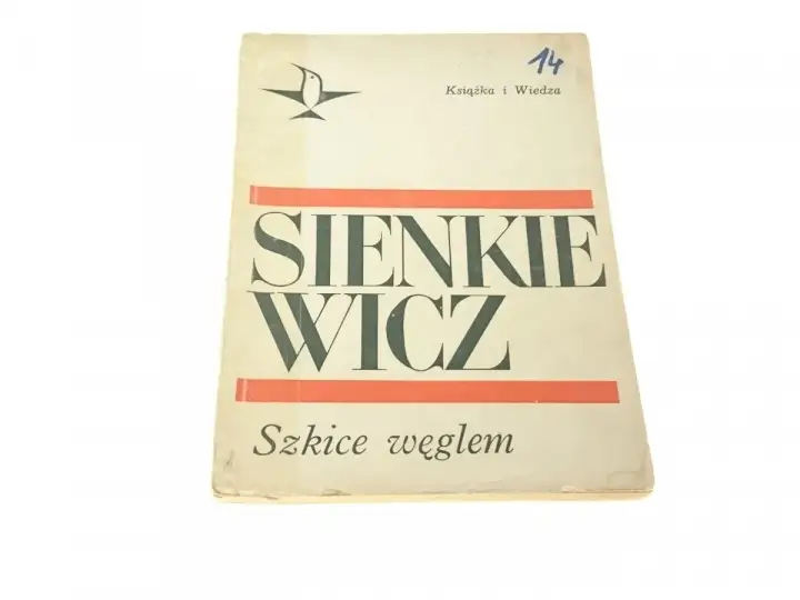 Okładka książki "Sienkiewicz. Szkice węglem", wydanej przez "Książka i Wiedza".