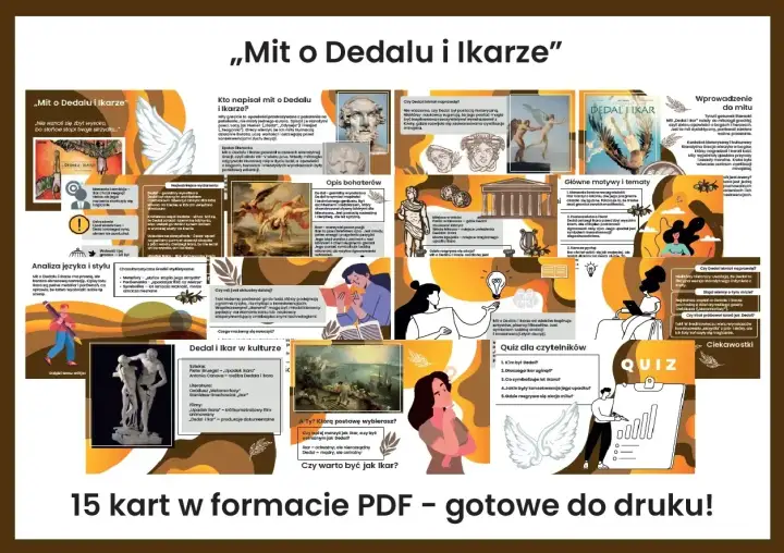 Mit o Dedalu i Ikarze: streszczenie opowieści o marzeniach, buncie i konsekwencjach. Ostrzeżenie przed nadmierną ambicją.